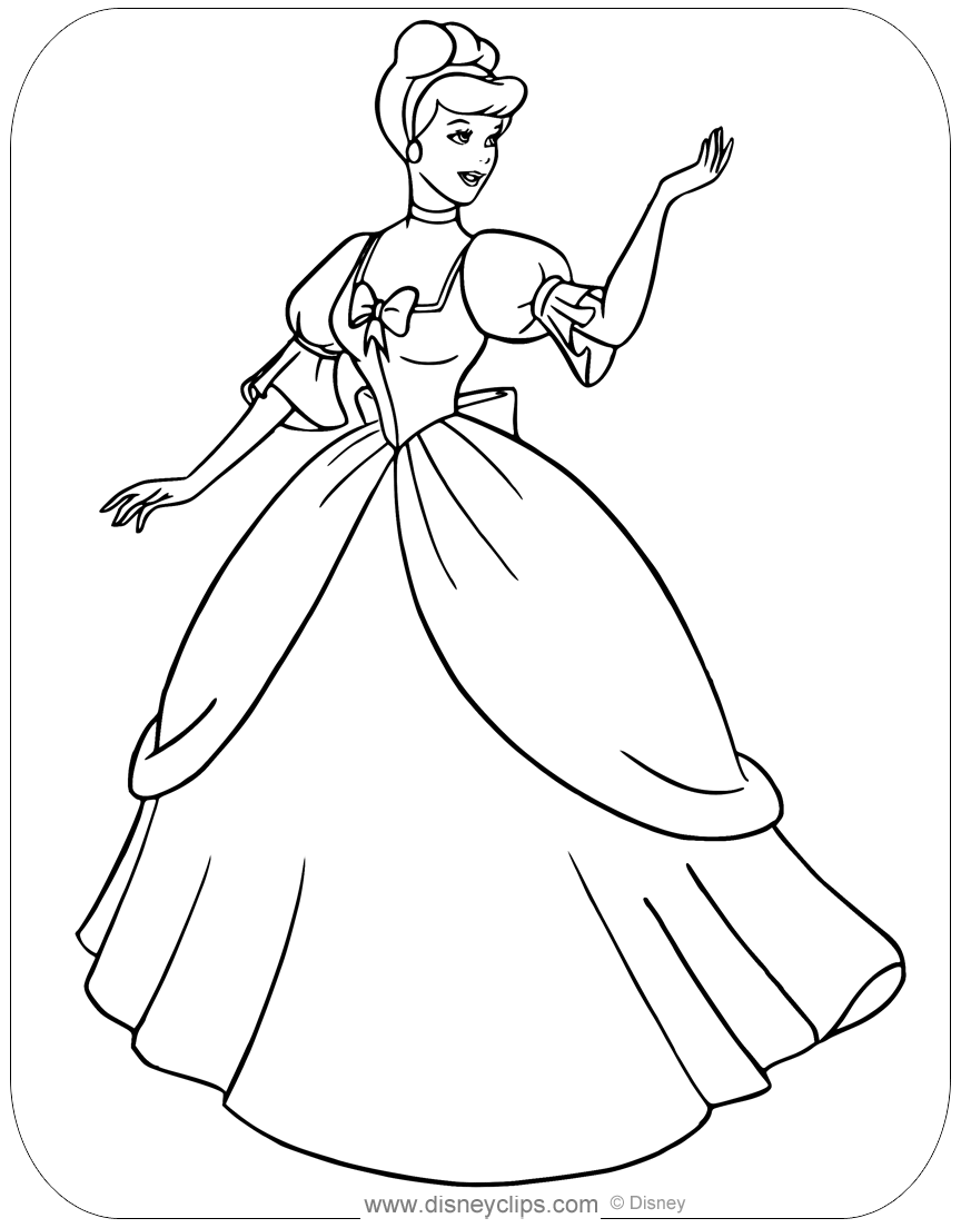 Download 38+ Cinderella From Cinderella Coloring Pages PNG ...