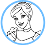 Cinderella coloring page