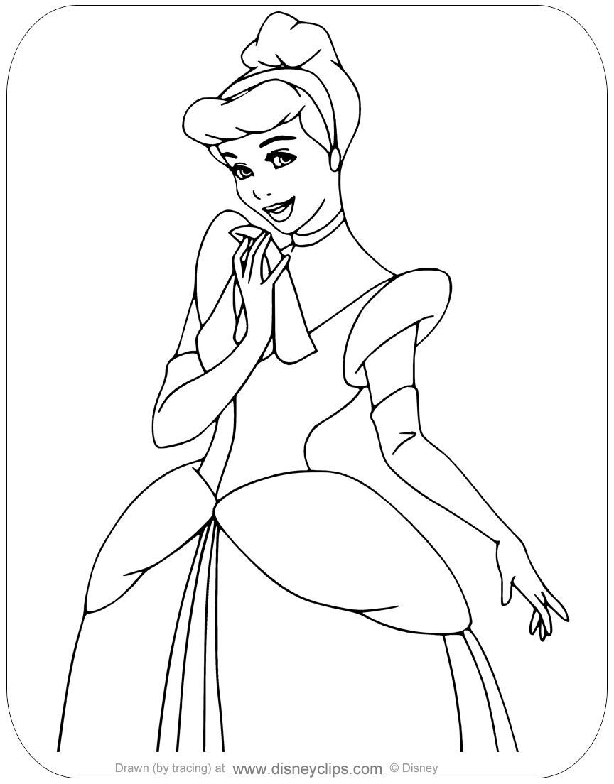 Download Cinderella Coloring Pages | Disneyclips.com