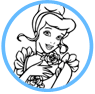 Cinderella coloring page