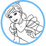 Cinderella coloring page