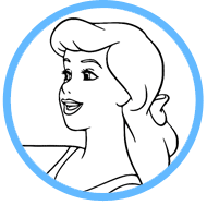 Cinderella coloring page