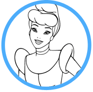 Cinderella coloring page