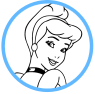 Cinderella coloring page