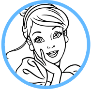 Cinderella coloring page