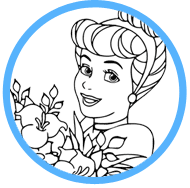 Cinderella coloring page
