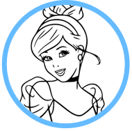 Cinderella coloring page