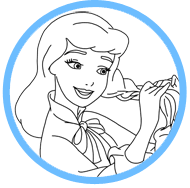 Cinderella coloring page