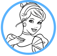 Cinderella coloring page