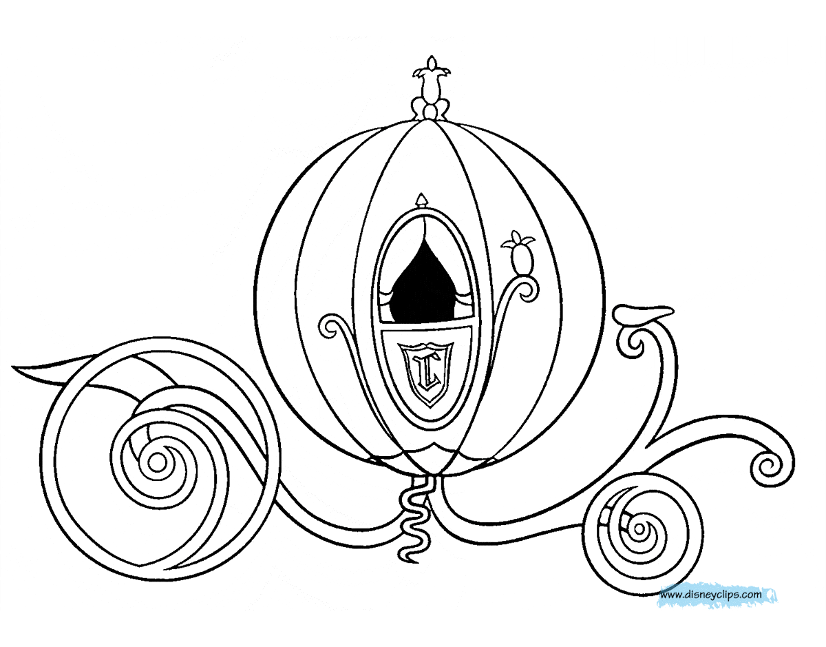 Cinderella Coloring Pages (3) | Disneyclips.com