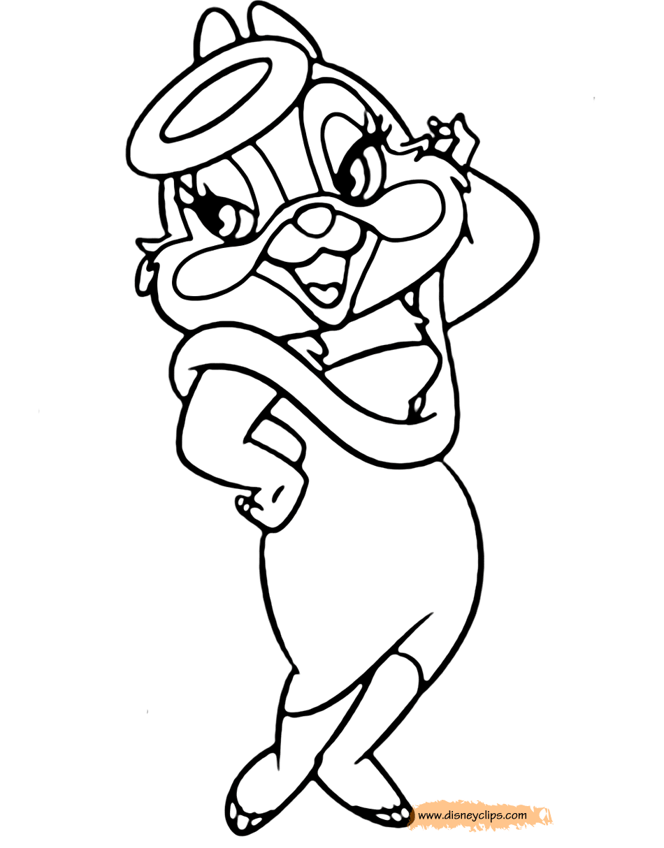 chip and dale rescue rangers coloring pages - photo #25