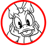 Daisy Duck coloring page
