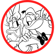 Classic Donald & Daisy coloring page