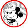 Classic Mickey Mouse coloring page