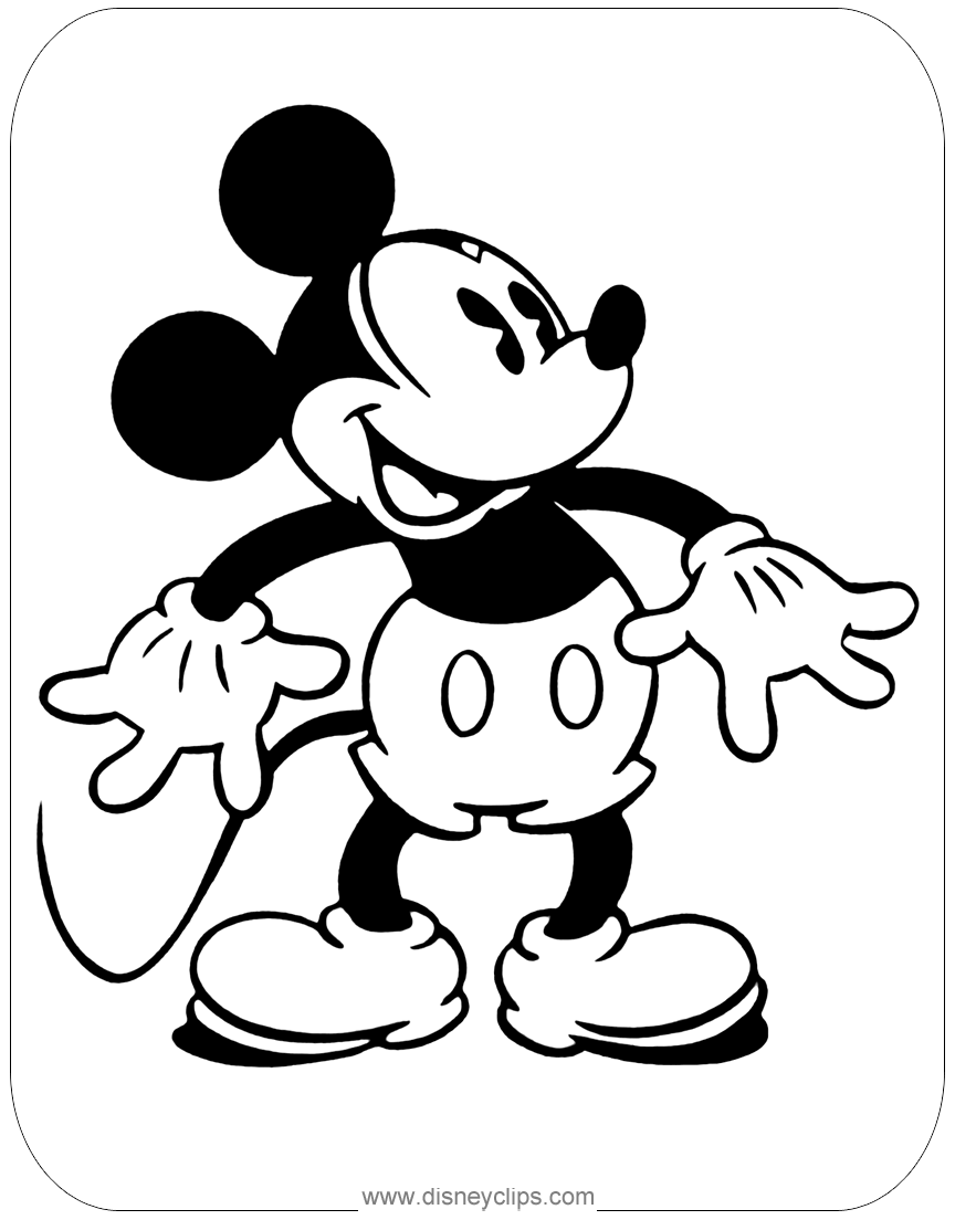 mickey mouse coloring pages for adults