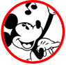 Classic Mickey Mouse coloring page