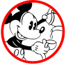 Classic Mickey Mouse coloring page