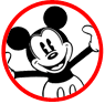 Classic Mickey Mouse coloring page