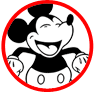 Classic Mickey Mouse coloring page