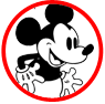 Classic Mickey Mouse coloring page