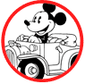 Classic Mickey Mouse coloring page
