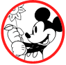 Classic Mickey Mouse coloring page