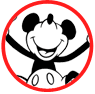 Classic Mickey Mouse coloring page