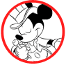 Classic Mickey Mouse coloring page