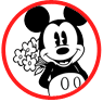 Classic Mickey Mouse coloring page