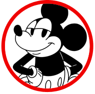 Classic Mickey Mouse coloring page