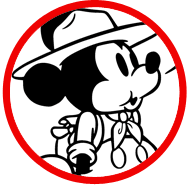 Classic Mickey Mouse coloring page