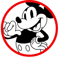 Classic Mickey Mouse coloring page