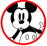 Classic Mickey Mouse coloring page