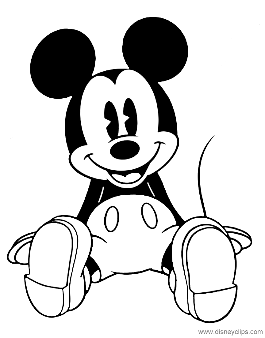 Classic Mickey Mouse Coloring Pages 2 Disney's World of Wonders