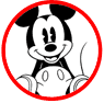 Classic Mickey Mouse coloring page