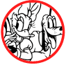 Classic Mickey and friends coloring page