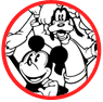 Classic Mickey and friends coloring page