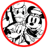 Classic Mickey and friends coloring page
