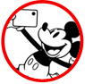 Classic Mickey and friends taking a selfie
