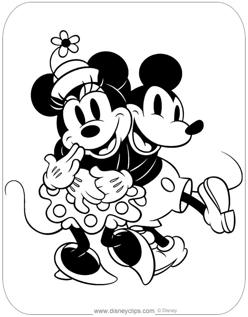 Classic Mickey and Friends Coloring Pages 20   Disneyclips.com