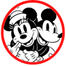 Classic Mickey and Minnie Mouse coloring page