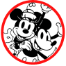 Classic Mickey and Minnie Mouse coloring page