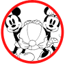 Classic Mickey and Minnie Mouse coloring page
