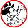 Classic Mickey and Minnie Mouse coloring page
