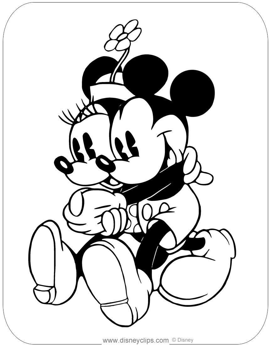 Classic Mickey and Friends Coloring Pages | Disneyclips.com