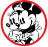 Classic Mickey and Minnie Mouse coloring page