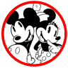 Classic Mickey and Minnie Mouse coloring page