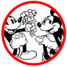 Classic Mickey and Minnie Mouse coloring page