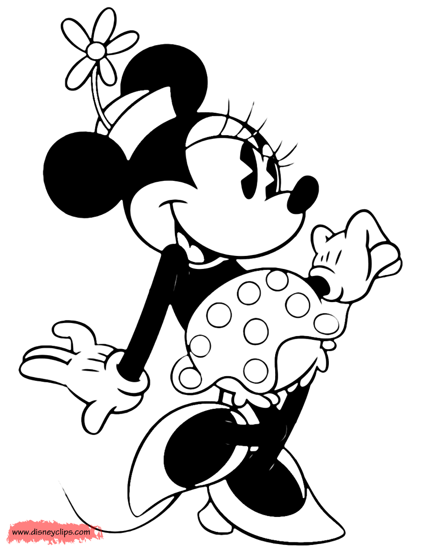 coloring page Cute Minnie