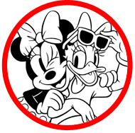 Classic Mickey and Minnie coloring page